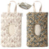 Qylfst Floral Quilted Baby Wipe Holder Pouch with Strap,Diaper and Wipes Pouch for