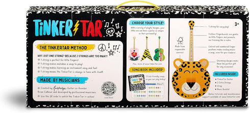Leopard Guitar, 1 Stringed Toy Instrument for Kids, Perfect Intro to Music for Young Kids Ages 3 and Up