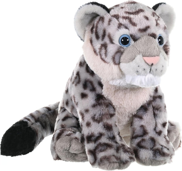 Wild Republic Snow Leopard, Cuddlekins, Stuffed Animal, 12 inches, Gift for Kids,