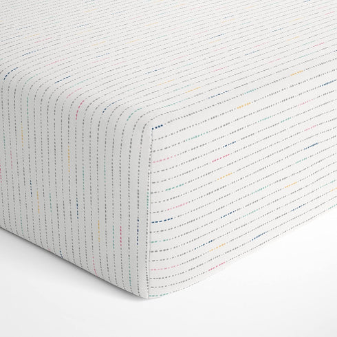 (28"x52", Makemake Organics Organic Crib Sheet GOTS Certified Organic Cotton Crib Sheet Fitted with Pillowcase Soft