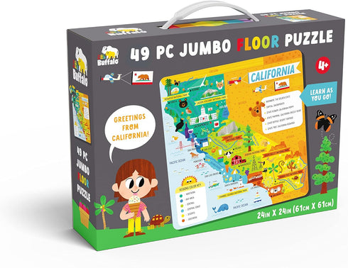 Little Buffalo State Puzzle: California - Learning & Education for Kids Ages 4 and Up