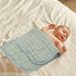 MUELODSIC 6-Layer 2550cm Set 6 Cotton Towels Muslin Burp Cloths Soft Washcloths for Newborns Dark Green of for Bathing