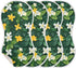 Set 1, Green Leaves Muslin Baby Burp Cloths of Super Soft & Absorbent Burping Rags, Cotton Burp Clothes Shower Gift