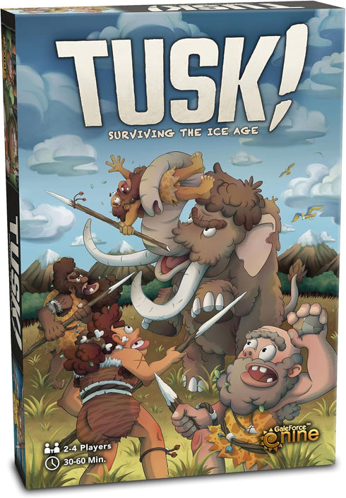 Gale Force 9 TUSK! Surviving The Ice Age - Strategy Board Game for Ages 10+, 30-60 Min, 2-4 Players