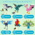 Oichy Bird Animals Building Block Set, 6 Pack Animal Figures Building Toy, Creative Party Favors for Kids Ages 6+
