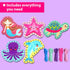 5 KRAFUN Beginner Mermaid Lacing Card Kit for Kids Arts & Crafts, Easy Mermaid, Animal Lacing Projects, Paper Lace