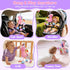 0-12 Car Seat & Stroller Toy for Girl - Musical Sensory Plush with Rattle & Mirror Baby Toys Months Hanging Travel