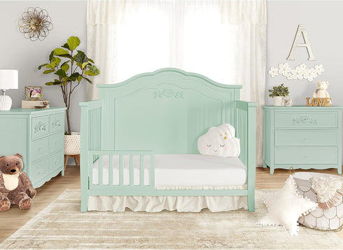 Sweetpea Convertible Crib Toddler Guard Rail - Rose/Tiana Design
