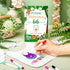 50 DIY Baby Bibs Set, Includes 25 White Feeder Bibs and 24 Fabric Markers for Baby Shower Game