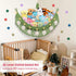 Hammock 56'' Hammock, Stuffed Animal Corner, Large Boho Leaf Macrame Wall Mount Toy Hanging Net Organizer for Teddy