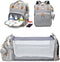JSTPRO Diaper Bag Backpack, Large Waterproof Lightweight Diaper Bag with Changing Station,