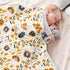 KICPOAY Insects Bugs Beetles Cute Baby Swaddle Blanket for Boys Girls, Butterfly Ladybug Maple Leaves Muslin Baby