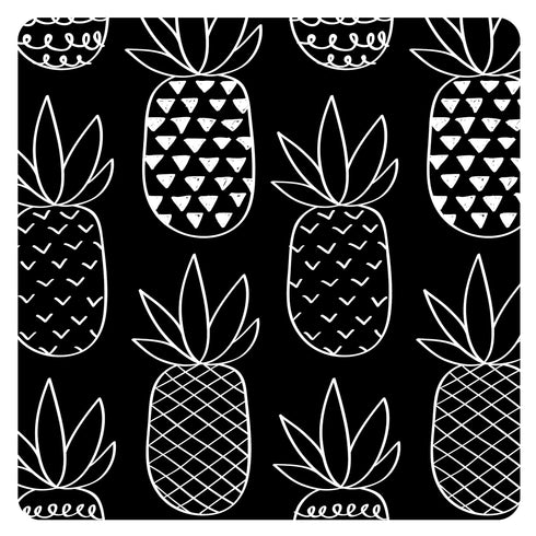 BapronBaby Pineapple Monochrome Bapron - Soft Waterproof Bib for Baby & Toddler, Machine Washable, Sz 6m-3T