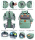 Backpack KABAQOO Diaper Bag with Detachable Changing Station, Large Capacity Baby Diaper Bags for Boys & Girls, Baby