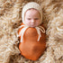 Long Ripple Wrap, DIY Newborn Baby Photography Wrap for Christmas Gift (Orange)