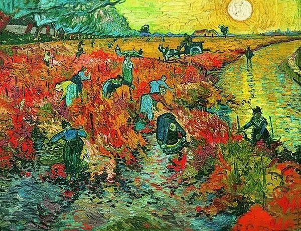 1000 Piece Large Jigsaw Puzzle - The Red Vineyard - Van Gogh Famous Painting Series for Adults and Teens
