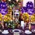 10 Set 100 Junkin Balloon Stand Kit for Centerpiece with LED String Light Pcs Balloons Light up Table Balloon Stand