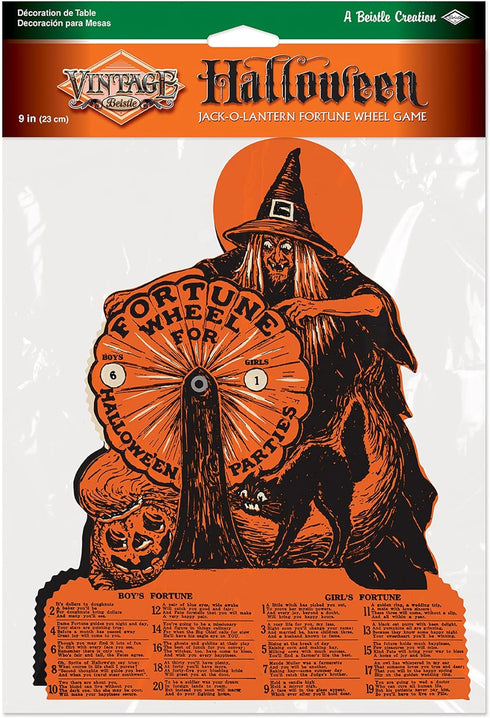 Beistle Witch Fortune Wheel Game