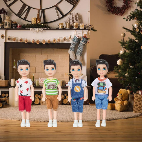 10 Sets 5 Inch ONEST Mini Dolls with Doll Clothes Party Grown Outfits Doll Accessories for Kids