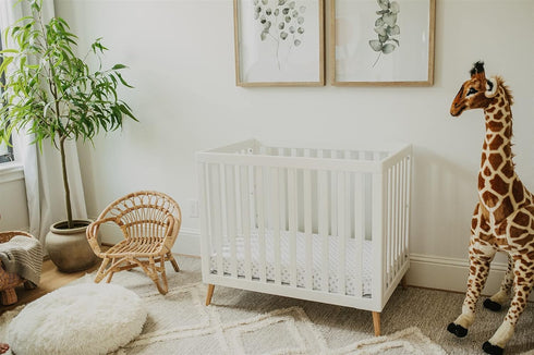 3 Pack Set 100% Pack NODNAL CO. Fitted Gray Mini Crib n Play Playard Portable Crib Sheets - OEKO-TEX Cotton Baby