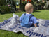 Yoke Style Personalized Baby Blankets for Baby Girls/Boys, Custom Name Swaddle Blanket, Baby Boy Girl Gifts