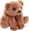 Wild Republic Pocketkins Eco Grizzly Bear, Stuffed Animal, 5 Inches, Plush Toy, Made from Recycled Materials, Eco Friendly