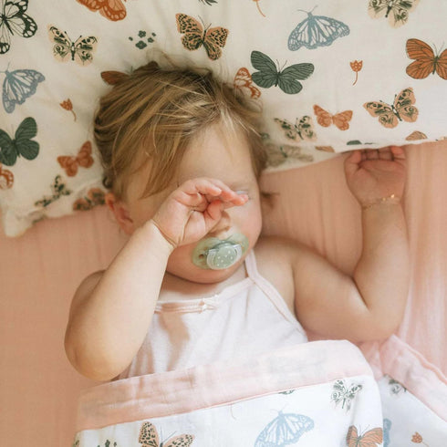 2 Pack 2) Little Unicorn Standard Pillowcase | Super Soft & Breathable Muslin Fabric | Snug Envelope Closure | for Crib