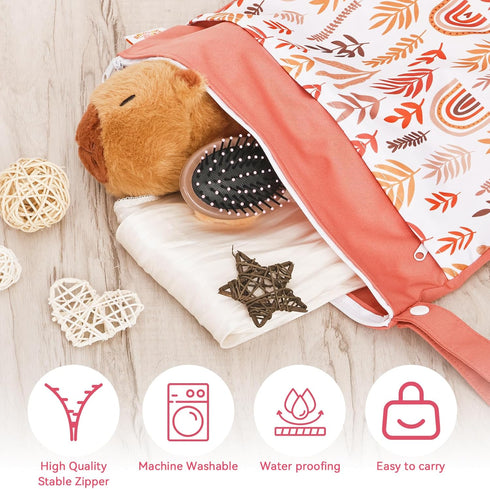 Rainbow Waterproof Wet Dry Bag - Dual Zipper Pouch for Swimsuits
