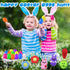 24 Pcs Easter Eggs with Mochi Squishy Toys for Kids Easter Eggs Hunt, Cute Easter Toys for Easter Basket Stuffers