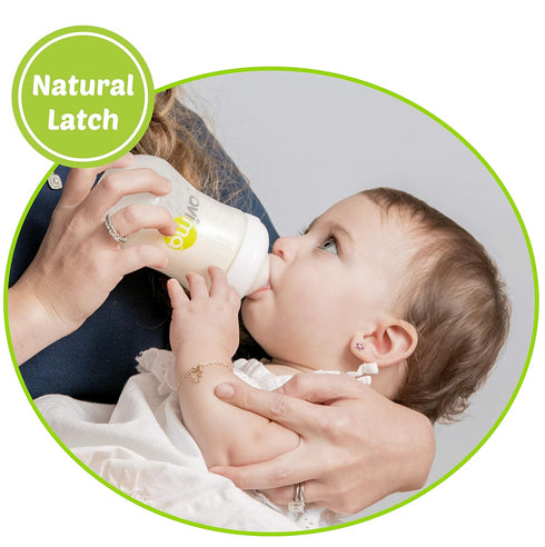 Avima Newborn Baby Bottle Starter Set - Anti-Colic Wide Neck Bottles with Slow and Medium Flow Nipples, 22 Piece