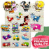 1-3 6XSET 2-4 3-5 QUOKKA Wooden Puzzles for Toddlers - Toddler Puzzles Ages with Rack - Learning Alphabet - Numbers