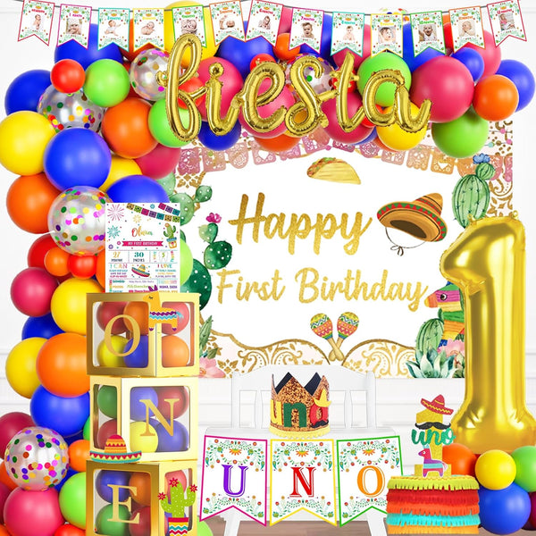 Fiesec First Fiesta Birthday Decorations, Mexican Themed 1st Birthday Party Decorations, Cinco De