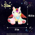 11'' Hopearl LED Musical Stuffed Unicorn Adorable Lighting Up Singing Plush Toy Adjustable Volume Lullaby Animated