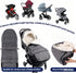 HOOGEE Baby Stroller Footmuff Winter - Universal, Expandable, Warm Infant/Toddler Cover, Cold-Weather Buggy Warmer