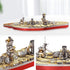 Piececool 3D Metal Puzzle Warship Model Kits, Fuso Battleship DIY Building Kits for Adults, 330 Pcs Brain Teaser