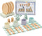 Wooden Toy Dish Set Toddler Plates and Cutlery Set Children's Kitchens Accessories