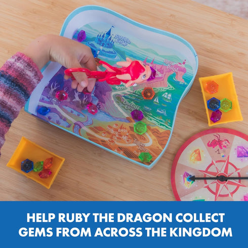 Educational Insights Ruby's Gem Quest Scissor Skills Game - Preschool Board Games, Sorting Toys for Ages 3+