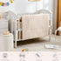 3 Set Set, Cokouchyi Piece Bedding for Boy Girls, Jacquard Tufted Geometric Crib Includes Skirt, Blanket and Sheet