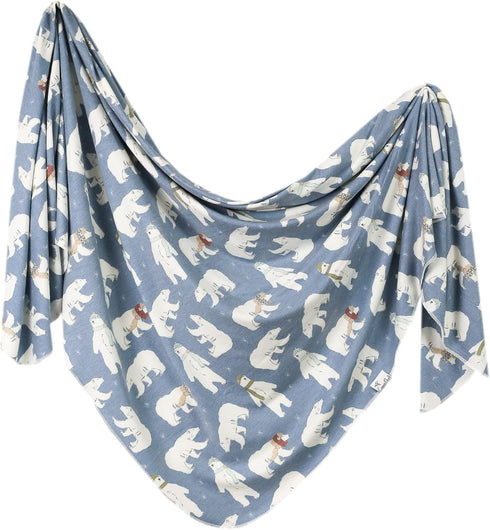 Copper Pearl Large Premium Knit Baby Swaddle Receiving Blanket Polar