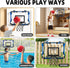 Indoor Basketball Hoop for Kids, Over The Door Mini Hoops with 4 Balls, Sport Toys Gifts for Ages 5-12