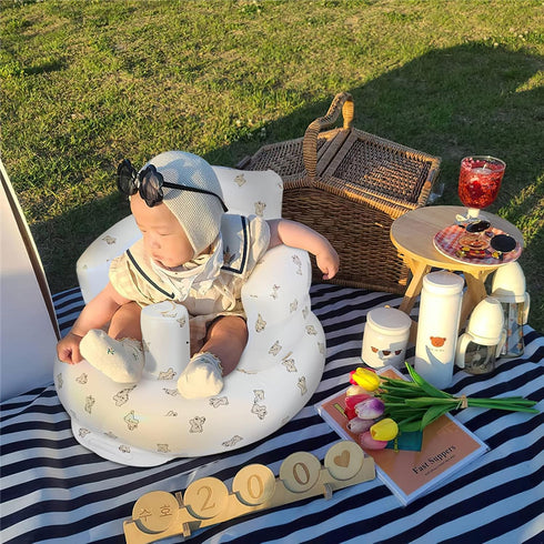 3 EKEPE Inflatable Baby Seat for Babies Months & Up, Baby Floor Seats for Sitting Up, Baby Seats for Infants, Blow Up