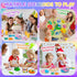8-Pack JOY SPOT! Play Dough Jars, Reusable Sensory Play Kit for Kids, Non-Toxic, Educational Creative
