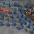 LovesTown 82PCS Civil War Soldier Toys, 40 Blue and 40 Gray Uniform Action Figures with Rideable Horses for Kids
