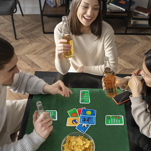 2-8 Sports Card Game - Soccer Basketball Volleyball Football Tennis - Speed-Matching Board Games for Adults Wildly