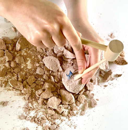 ArtSkills Dinosaur Eggs Excavation Dig Kit, Mystery Box of 4 Dino Eggs - Collect All 12 Toy Dinosaurs