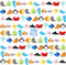 Libima 150 Pcs Mini Stuffed Animals Sea Animal Fruit Plush Keychain Set for