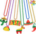 JOYIN 12 PCS Cinco de Mayo Fiesta Necklaces, Bead Mexican Birthday Party Favors & Decorations