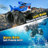 Water,4WD 2.4Ghz 6+ BOBXIN Amphibious Remote Control Shark Monster Truck Squirt All-Terrain Off-Road Waterproof RC Car
