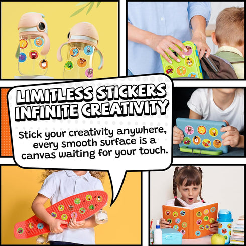 HORIECHALY Smelly Stickers Scratch and Sniff for Kids, 9 Scents 36 Sheets, Classroom Decoration