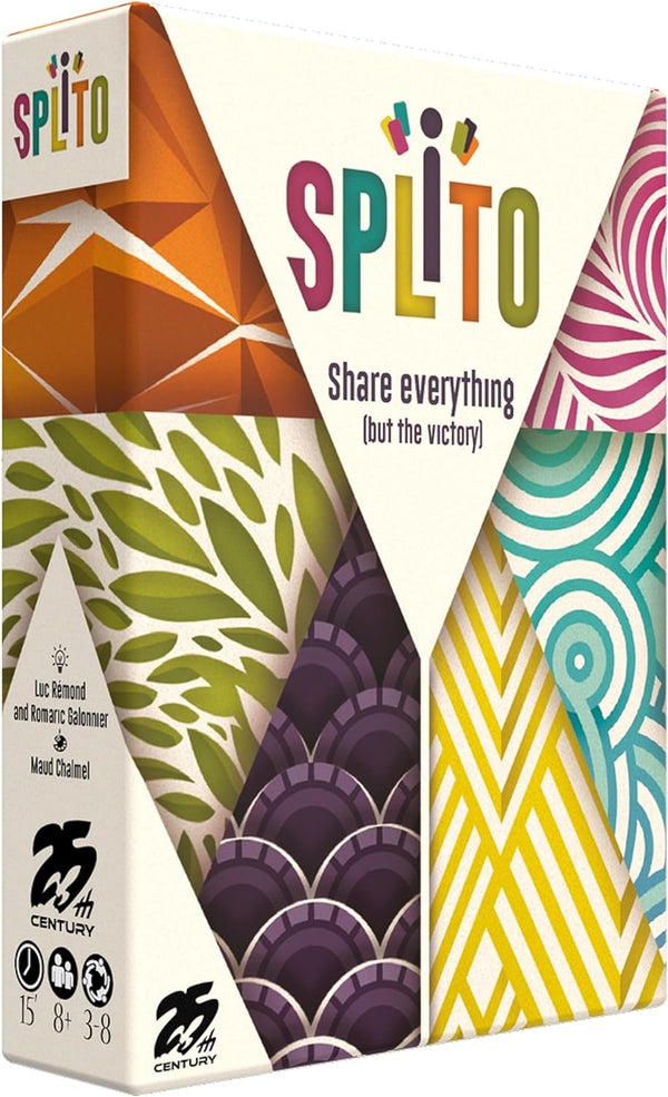 25th Century Games Splito, Fun Quick Card Game for 3 to 8